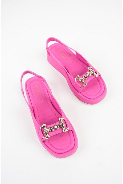 Buem BT Buckle Detailed Daily Comfortable Slippers Sandals Women's Slippers Sandals