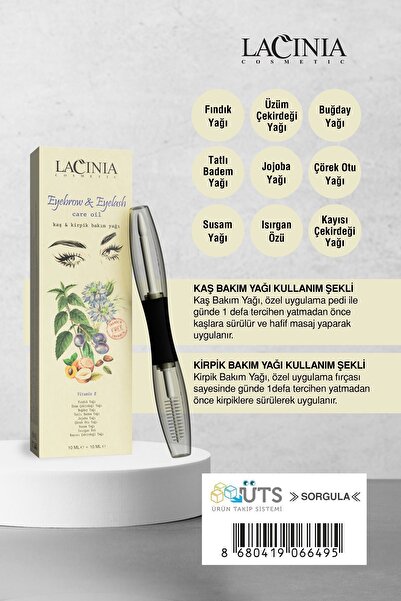Lacinia Eyebrow & Eyelash Care Oil 20 Ml