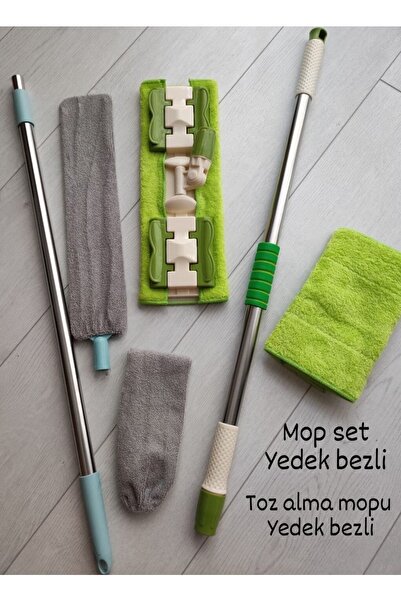 SihirliDükkan61 Mandallı Mop Ve Toz Alma Mopu