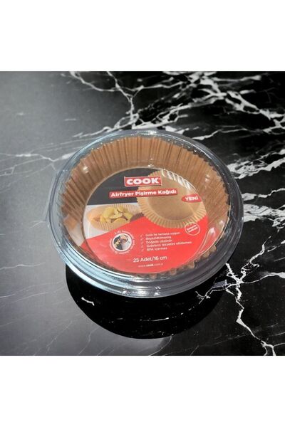 COOK Airfryer Pişirme Kağıdı Hava Fritözü Airfryer Firitözü Airfryer Yağsız Firitöz 25 Adet