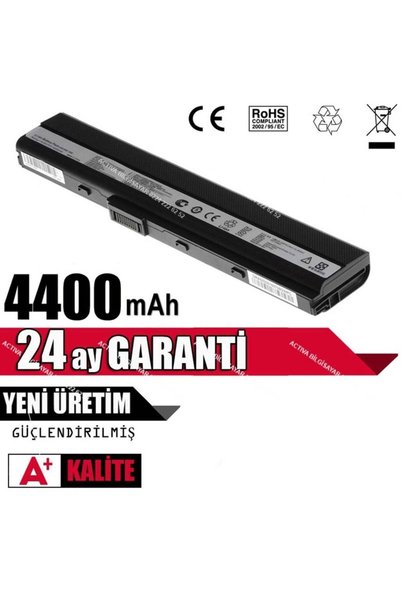 ASUS K52jr-sx207v Laptop Bataryası Yüksek Kapasite 8 Cell
