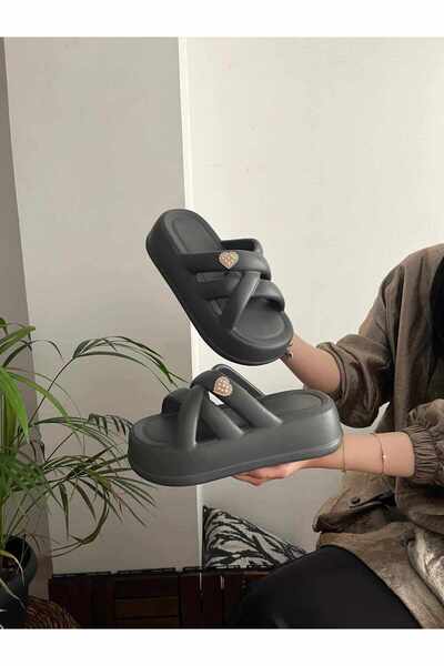 Behtah Kundura Yeezy Slide Slippers - High Thick Sole, Summer Casual Slippers for Garden, Beach, Pool and Sea