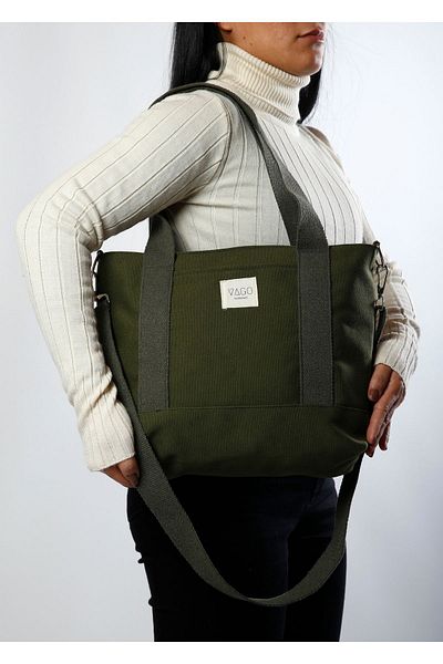 VAGO COLLECTION Zippered Canvas Bag Crossbody