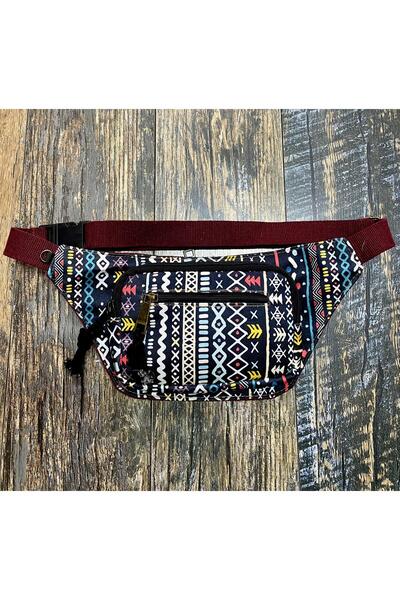 Street Bag Bohemian Ethnic Patterned Unisex Shoulder and Waist Bag - Daily Travel Use
