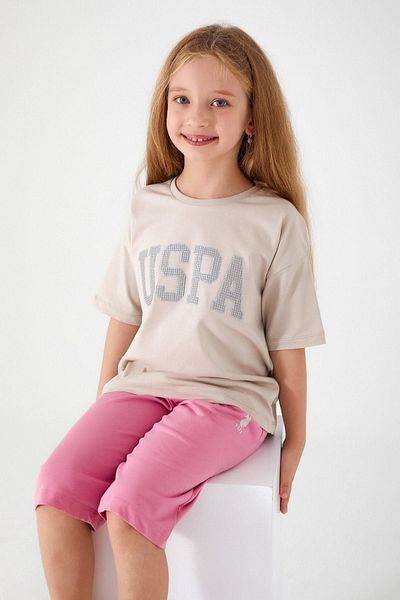 U.S. Polo Assn. فريق الفتيات المرخص من US Polo Assn من 4 إلى 15 عامًا - كوم