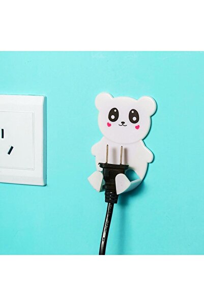 ASR Kendinden Yapışkanlı Çok Amaçlı Duvar Askısı Güç Kablosu Adaptör Tutucu K...