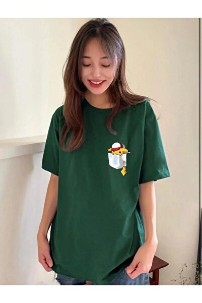 oneagılyazı Tricou oversize unisex cu imprimeu Pikachu