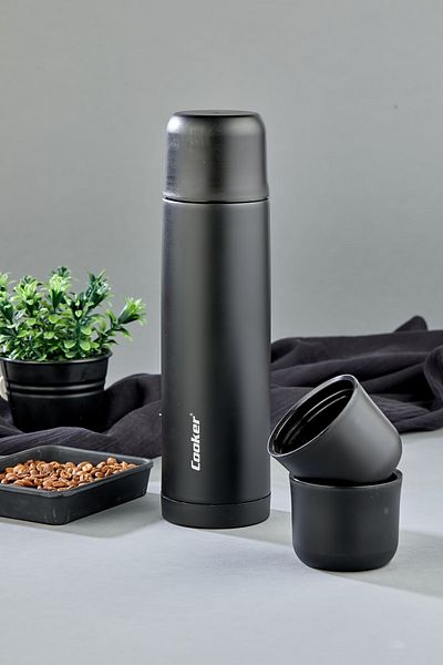 Cooker Set de termos din oțel inoxidabil cu 3 căni Set de termos cu vid Balon de apă Camping Office Picnic