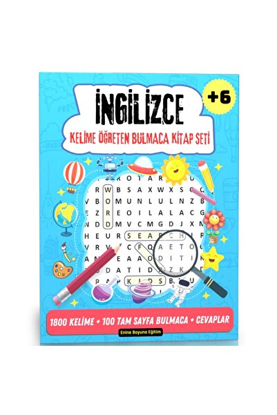 Enine Boyuna Eğitim İngilizce Kelime Öğreten Bulmaca Kitap Seti (4 Kitap)