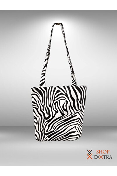 shopExxtra Стильний і практичний: полотняна сумка із зебраним візерунком