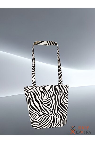 shopExxtra Стильний і практичний: полотняна сумка із зебраним візерунком