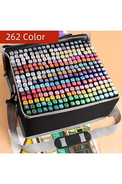Dodocool Set of 262 Double Ended Touch Marker Art Design Pens Imported Product
