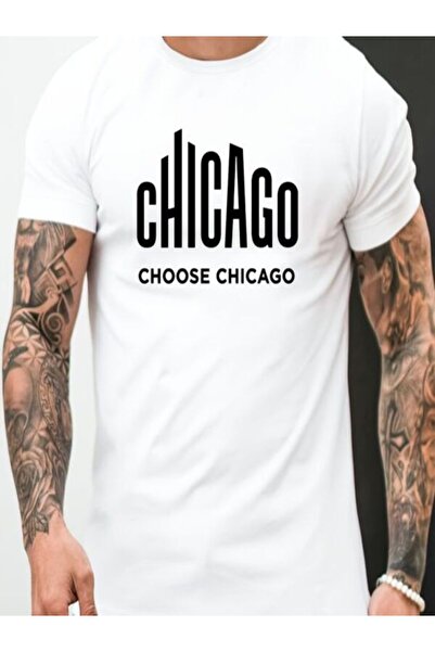 CLASSY.MODA تي شيرت جيرسي واحد - تي شيرت أبيض مطبوع بأكمام قصيرة ورقبة دائرية...