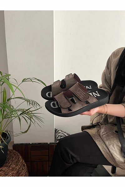 Behtah Kundura Men's Sport Slippers - Buckle and Soft Sole, Work Casual Product