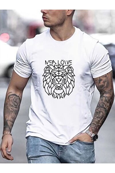 CLASSY.MODA تي شيرت جيرسي واحد - تي شيرت أبيض مطبوع بأكمام قصيرة ورقبة دائرية...