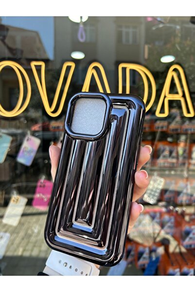 OVADA İphone 15 Pro Max 3D Labirent Desenli Silikon Kılıf