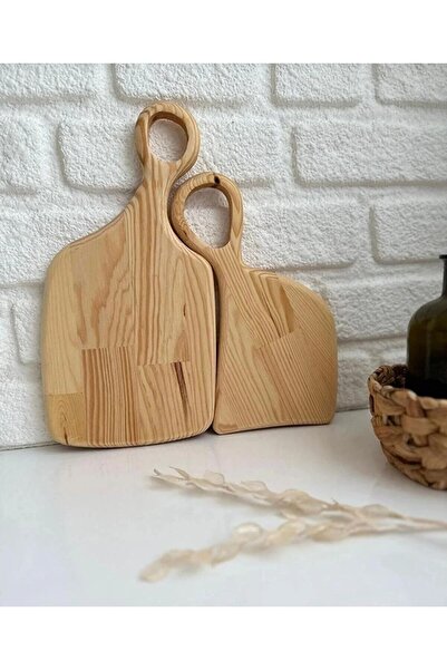 Smyak لوح تقطيع خشبي مكون من قطعتين، حامل عرض خشبي مزخرف