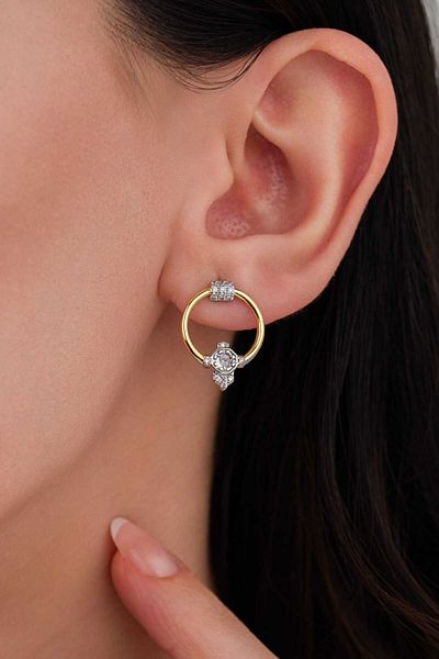 LUCİ LONTANE Design Earrings - Stone Detailed Dream Catcher