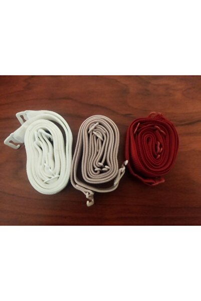 Manken Takıp Çıkmalı Renkli Sütyen Askısı 3'lü(3 Çift)