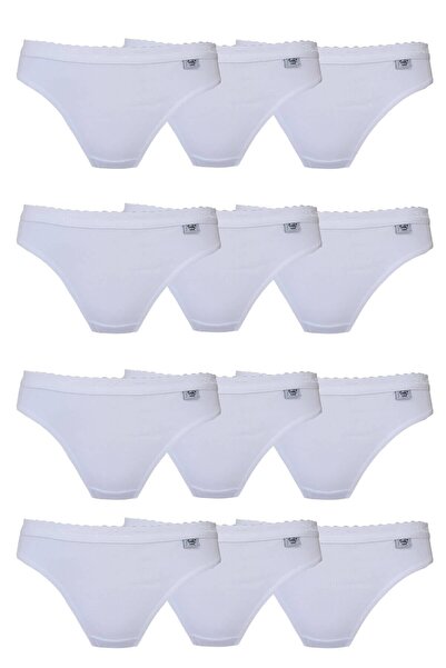 Tutku Kadın Bikini Külot Pamuklu Renkli Iç Çamaşırı 12li Paket