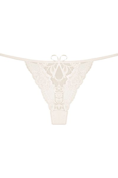 Zena Ecru Lace Thong Women's Panties