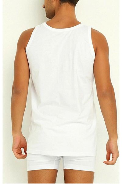 TekYıldız Yıldız Extra White Single Jersey Men's Undershirt