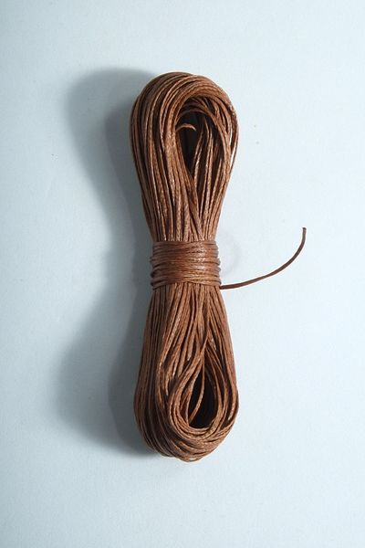 Eskişehir hobi sanat Σετ κολιέ και βραχιόλι 20 μέτρα 0,8 mm - κερωμένο σχοινί κανέλα καφέ πολύχρωμο δερμάτινο κολιέ και βραχιόλι