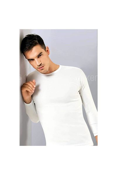 Tutku Elit Ανδρικό κορμάκι 2 συσκευασιών White Luxury Elastane Longskol