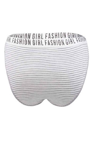 Tutku Chiloți slip damă cu dungi gri Fashion Girl