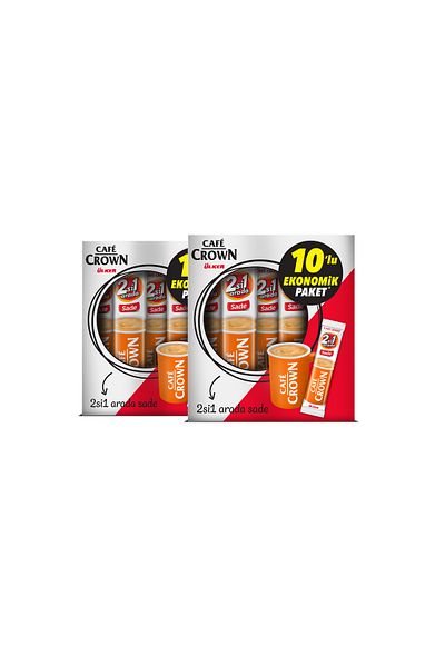 Cafe Crown 2 in 1 11 Gr. X 10 Pieces X 2 Boxes