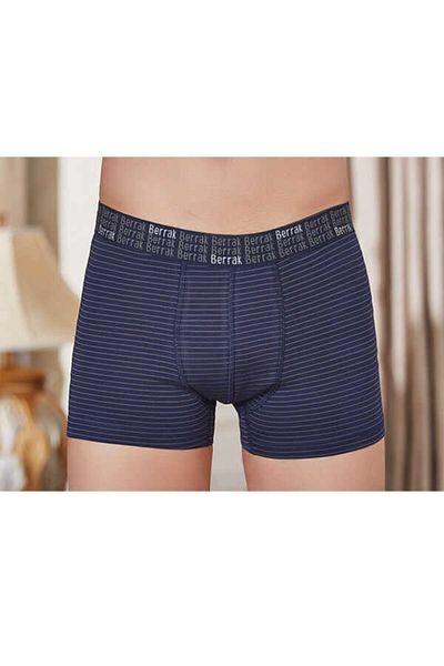 Berrak Ανδρικό μπόξερ Navy Blue ριγέ Lycra