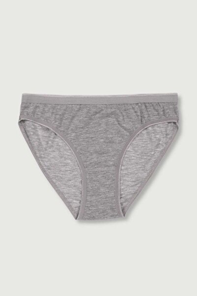Tutku Kadın Gri 3'lü Paket Bikini Külot ELF568T0635CCM3