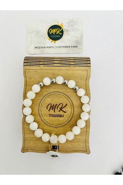 MK tasarım REAL MOONSTONE BRACELET MK.001.016