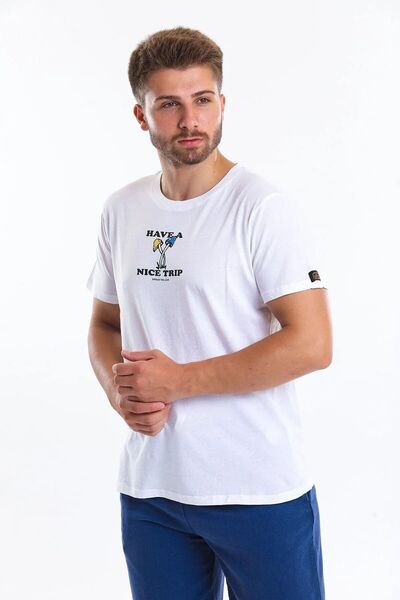 Superfly Men Tshirt Erkek Beyaz Tshirt 22621-01