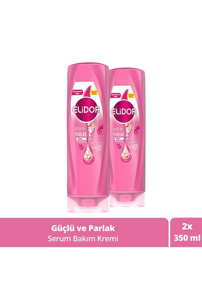 Elidor Superblend Serum Care Cream Strong and Bright Vitamin E Macadamia Oil & Keratin 350 ml