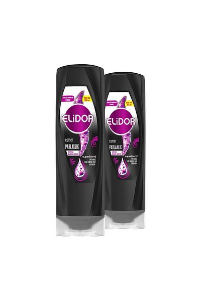 Elidor Serum Hair Care Cream Brown Shine Vitamin E Chia Seed Oil Keratin 350 ml