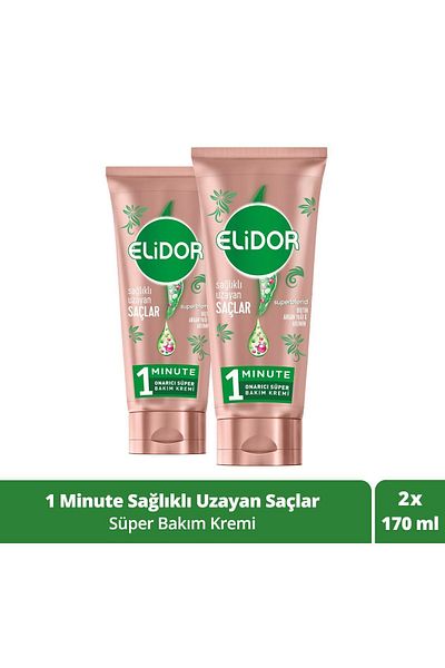 Elidor Superblend 1 Minute Repair Super Hair Care Cream Healthy Growing Hair 170 ml