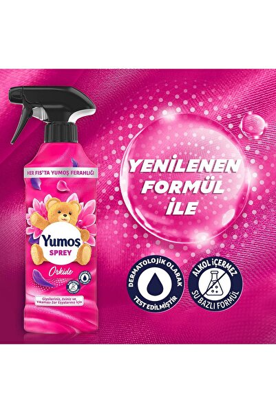 Yumoş Sprey Yıkaması Zor Eşyalar Orkide 450 ml 1adet Sprey Yıkaması Zor Hanımeli 450 ml 1adet