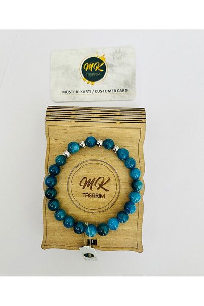 MK tasarım REAL APATITE STONE BRACELET MK.001.017