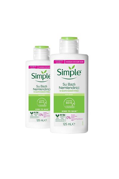 Simple Kind to Skin Water Based Moisturizer for Sensitive Skin 125 ml Cotton Gift