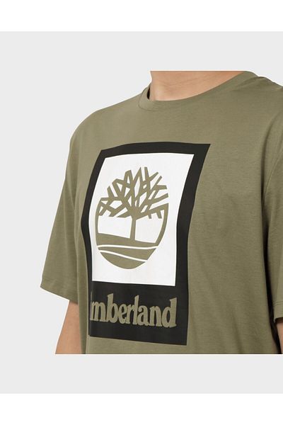 Timberland Tricou cu mânecă scurtă colorat Tricou negru pentru bărbați Tb0a5qs25901