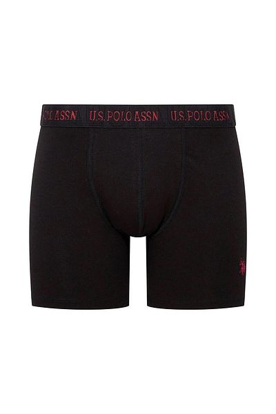 U.S. Polo Assn. БАЗА. Поло Асоциация Мъжки боксерки с дълъг крачол, чифт от 3 модала, 47% памук, 47% модал, 6% ликра