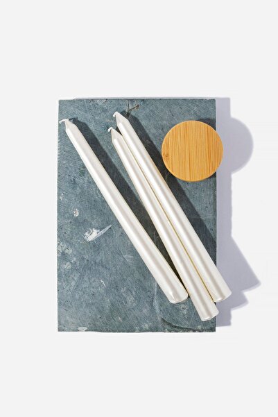 Gizemli Home 3 Lü Sedef Inci Şamdan Mumu