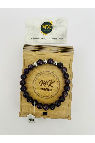 MK tasarım سوار حجر الجمشت الحقيقي MK.013.011