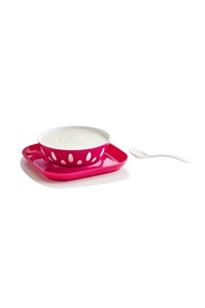 Emofom Mini Baby Food Plate Baby Food Container with Spoon Gift