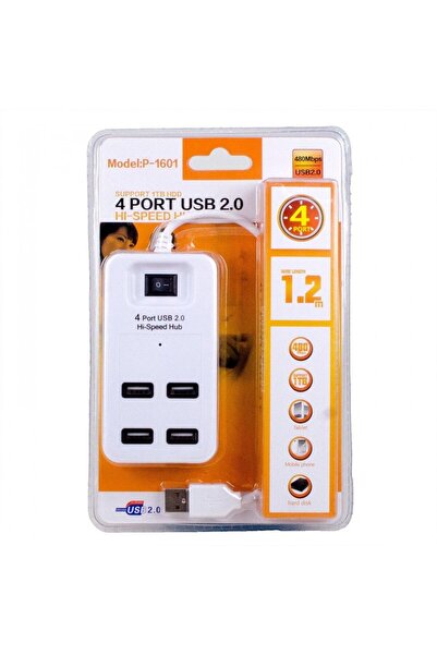 RADOON 4 PORT ANAHTARLI USB ÇOKLAYICI ÇOĞALTICI HUB SRF-1601 1.2 METRE