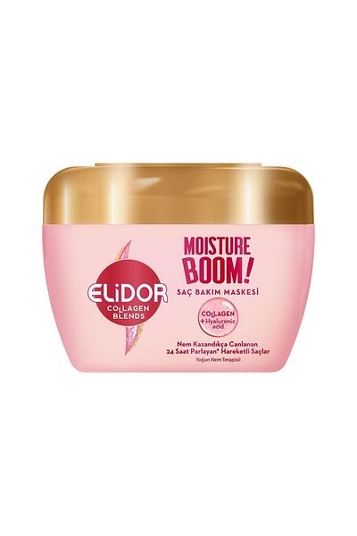Elidor Collagen Blends Hair Care Mask Moisture Boom Intensive Moisture Therapy 160 Ml