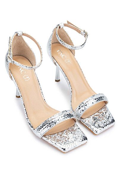 Tamer Tanca Vegan Lame Women's Heeled Sandals