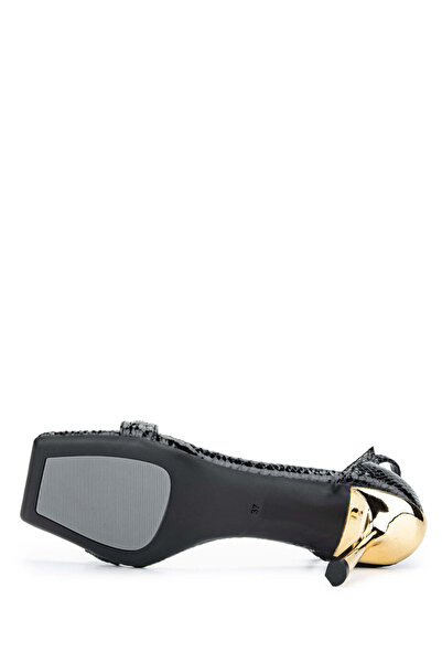 Tamer Tanca Vegan Women's Black Heeled Sandals