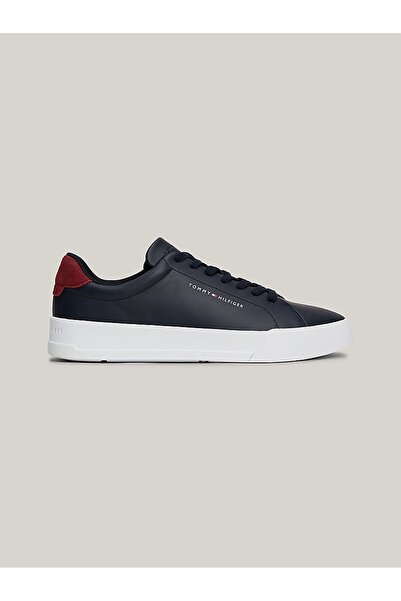 Tommy Hilfiger حذاء رياضي رجالي كاجوال برباط وشعار عادي FM0FM04971-DW5
